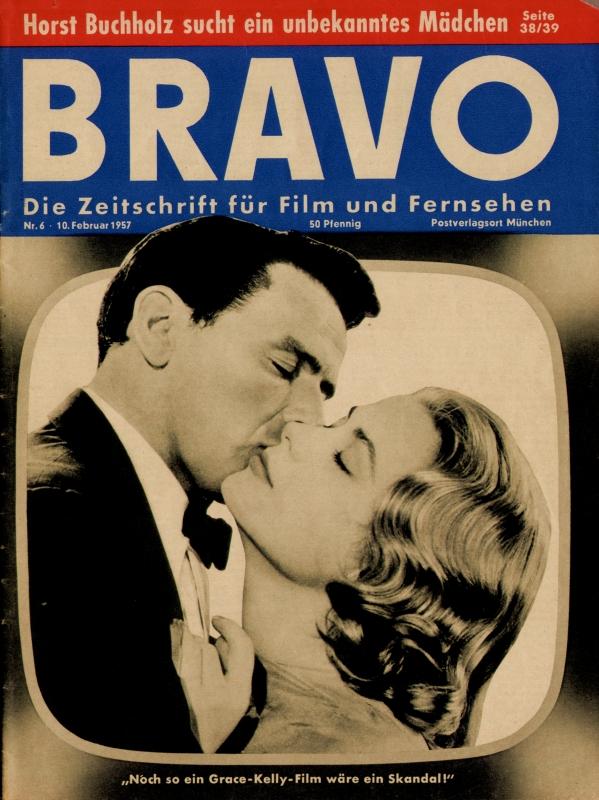 BRAVO Nr. 6 vom 10 février 1957 – Titelseite: Frank Sinatra, Grace Kelly