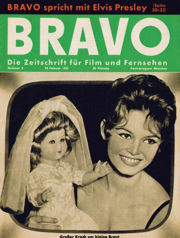 BRAVO Nr. 8 vom 24 février 1957 – Titelseite: Brigitte Bardot
