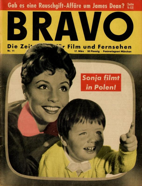 BRAVO Nr. 11 vom 17 mars 1957 – Titelseite: Sonja Ziemann