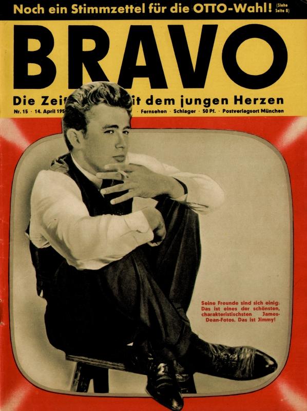 BRAVO Nr. 15 vom 14 avril 1957 – Titelseite: James Dean