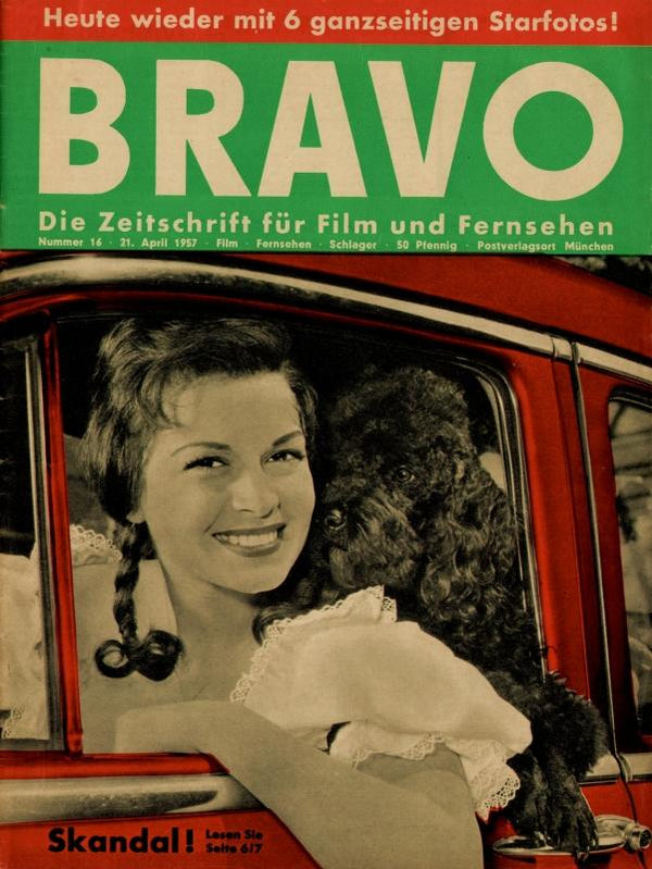 BRAVO Nr. 16 vom April 21, 1957 – Titelseite: Eva Bartok