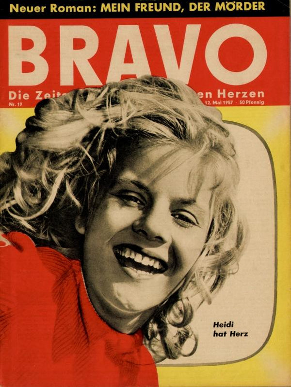 BRAVO Nr. 19 vom 12 mai 1957 – Titelseite: Heidi Brühl