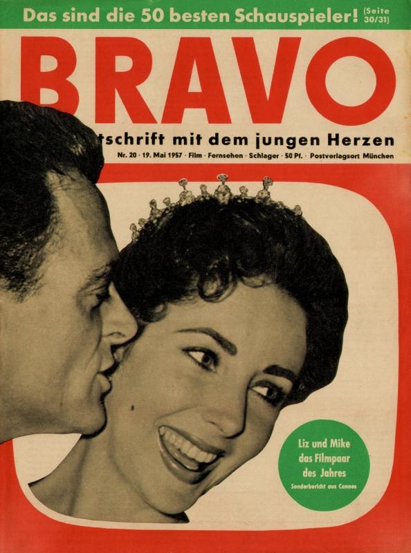 BRAVO Nr. 20 vom 12 mai 1957 – Titelseite: Élisabeth Taylor, Mike Todd