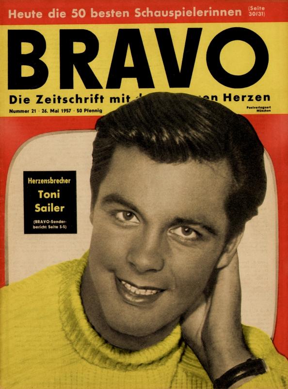 BRAVO Nr. 21 vom 26.05.1957 – Titelseite: Toni Sailer