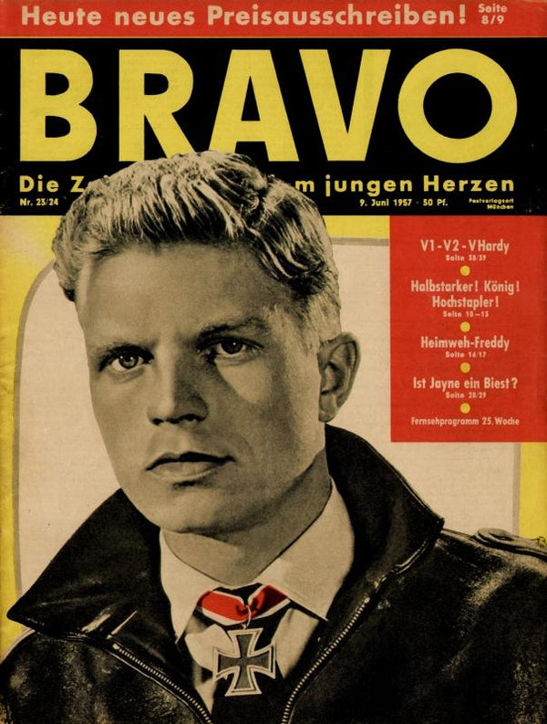 BRAVO Nr. 23/24 vom 09.06.1957 – Titelseite: Hardy Krüger