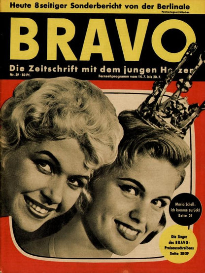 BRAVO Magazin - Alle Ausgaben von 1957 Nr. 29