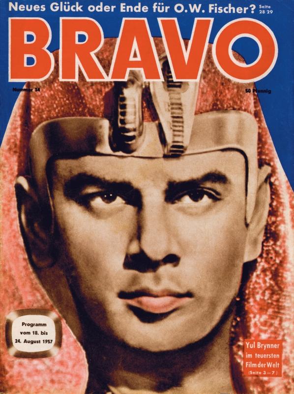 BRAVO Nr. 34 vom August 13, 1957 – Titelseite: Yul Brynner