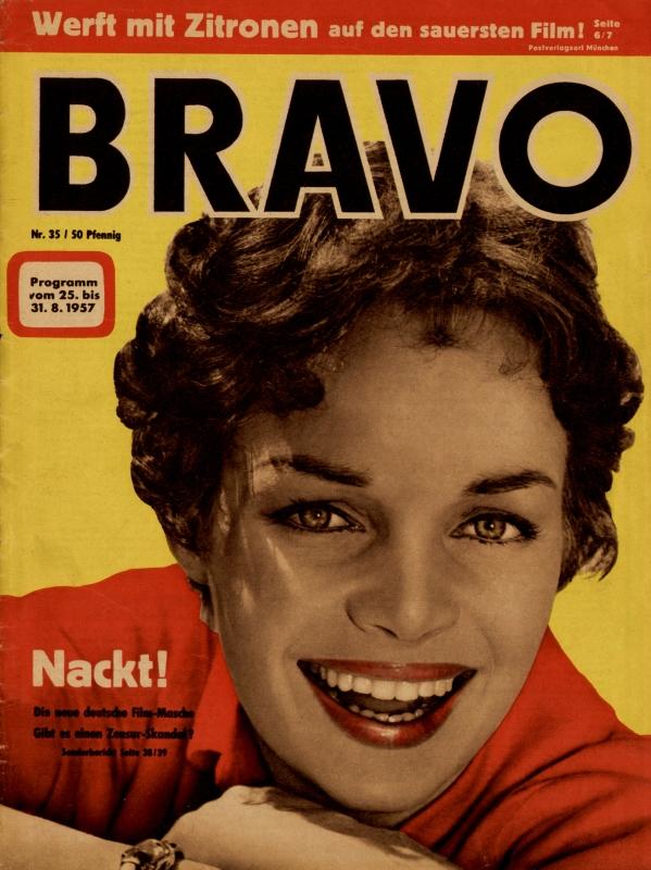 BRAVO Nr. 35 vom August 20, 1957 – Titelseite: Renate Ewert