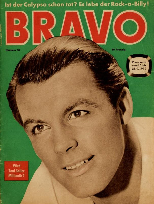 BRAVO Nr. 38 vom 10.09.1957 – Titelseite: Toni Sailer