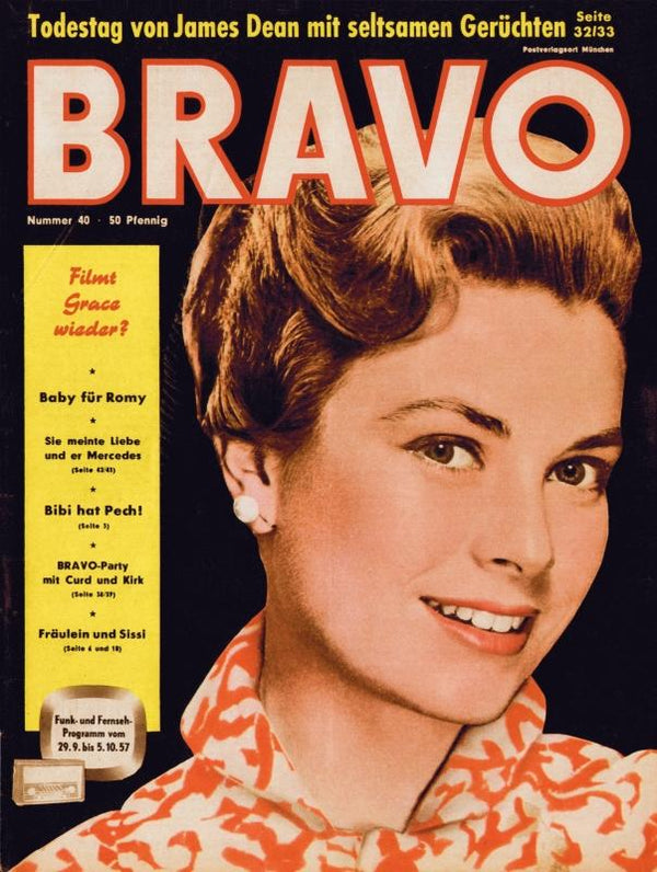 BRAVO Nr. 40 vom 24 septembre 1957 – Titelseite: Grace Kelly