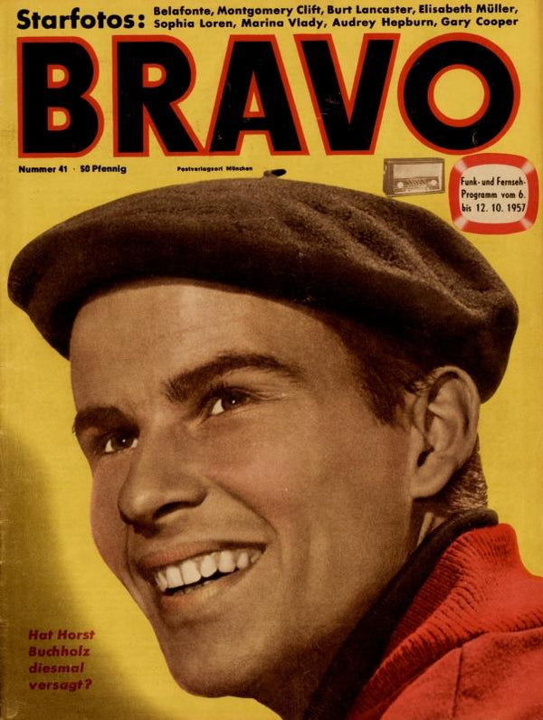 BRAVO Nr. 41 vom 1er octobre 1957 – Titelseite: Horst Buchholz