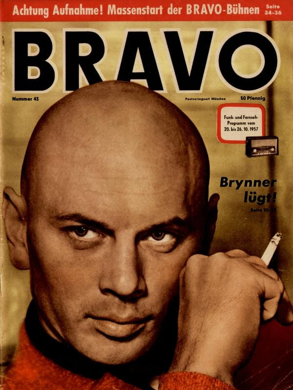 BRAVO Nr. 43 vom October 15, 1957 – Titelseite: Yul Brynner