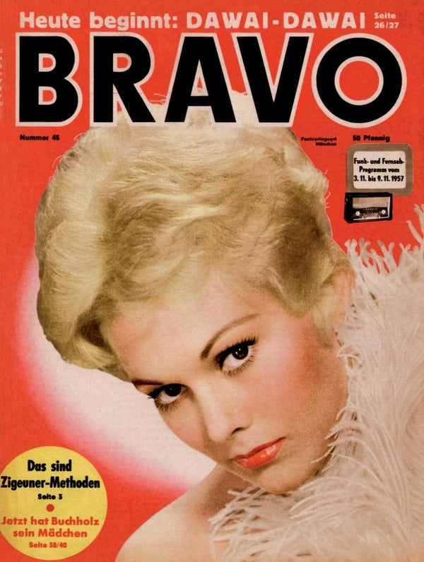 BRAVO Nr. 45 vom 29 octobre 1957 – Titelseite: Kim Novak