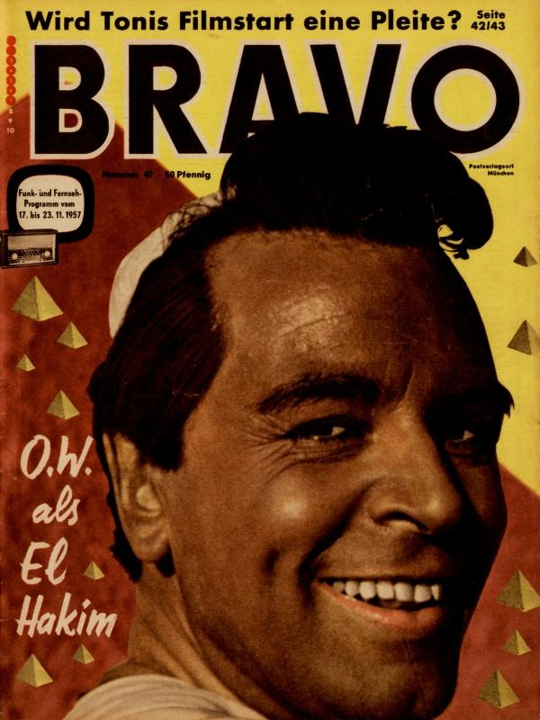 BRAVO Nr. 47 vom 12.11.1957 – Titelseite: O.W. Fischer