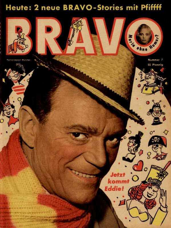 BRAVO Nr. 7 vom February 11, 1958 – Titelseite: Eddie Constantine