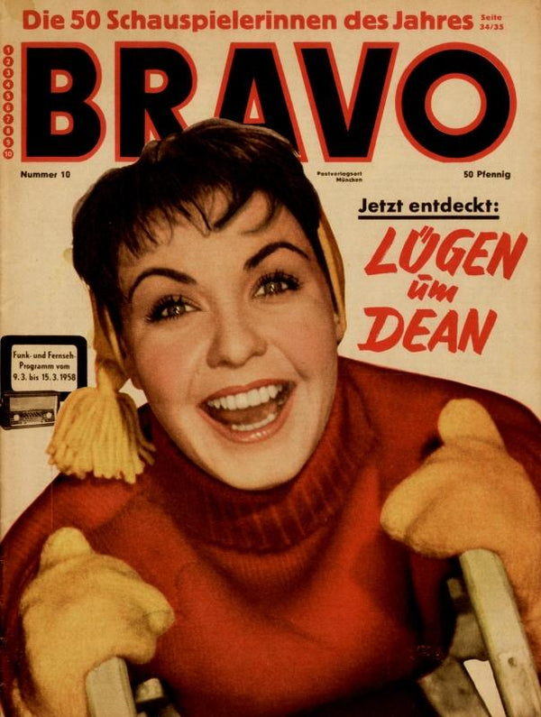 BRAVO Nr. 10 vom 04.03.1958 – Titelseite: Erika Remberg