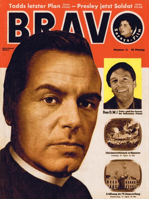 BRAVO Nr. 15 vom 08.04.1958 – Titelseite: O.W. Fischer