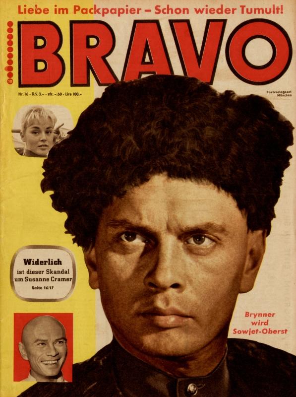BRAVO Nr. 16 vom April 15, 1958 – Titelseite: Yul Brynner