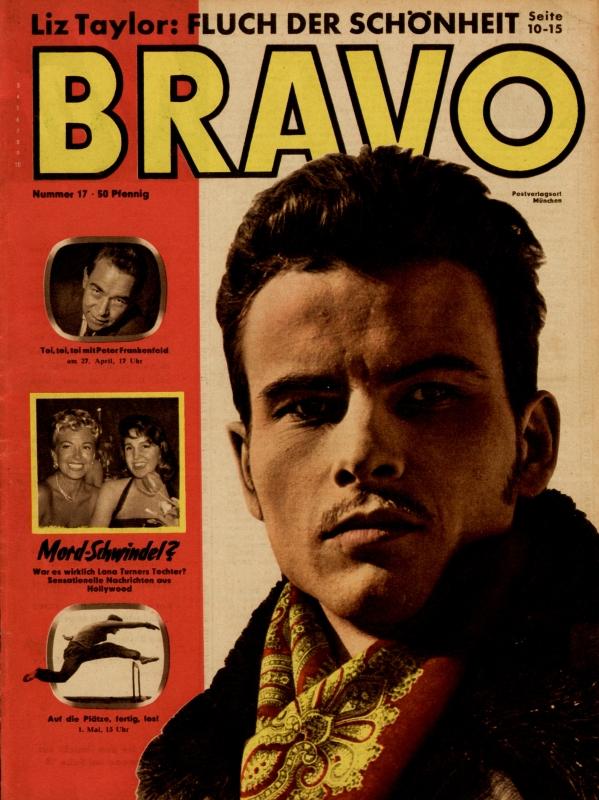 BRAVO Nr. 17 vom 22 avril 1958 – Titelseite: Horst Buchholz