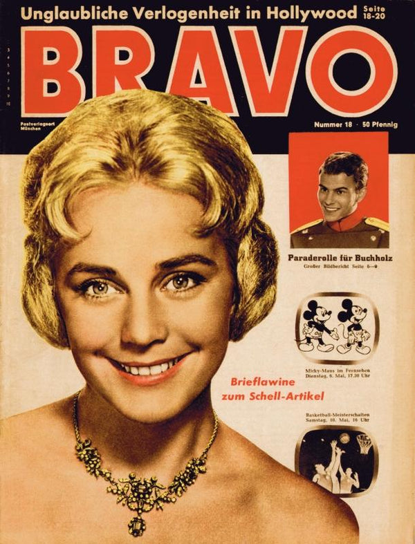 BRAVO Nr. 18 vom 29 avril 1958 – Titelseite: Maria Schell