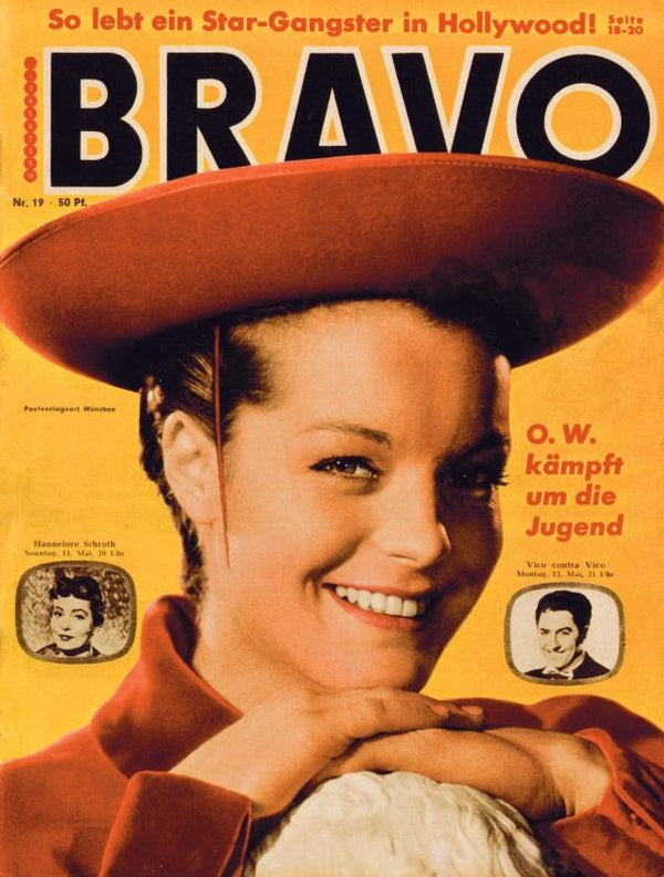 BRAVO Nr. 19 vom May 6, 1958 – Titelseite: Romy Schneider