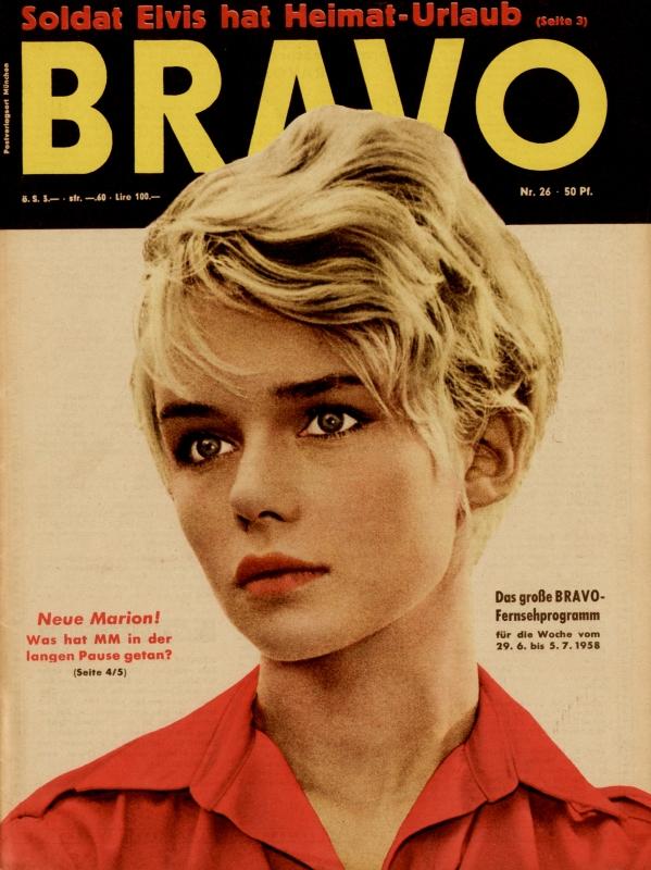 BRAVO Nr. 26 vom 24.06.1958 – Titelseite: Marion Michael