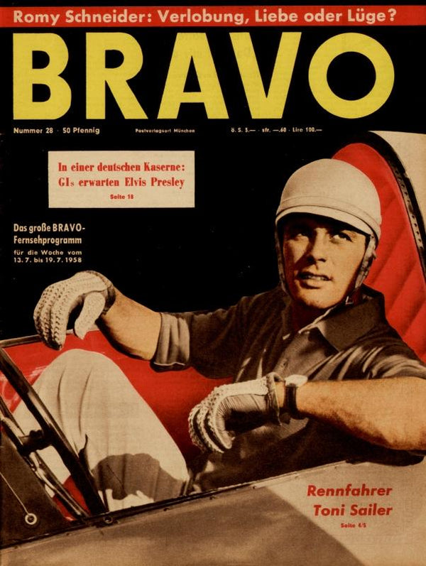 BRAVO Nr. 28 vom 08.07.1958 – Titelseite: Toni Sailer