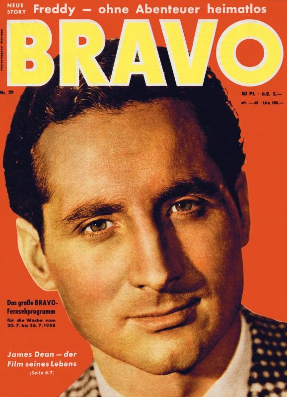 BRAVO Nr. 29 vom 15 juillet 1958 – Titelseite: Freddy Quinn