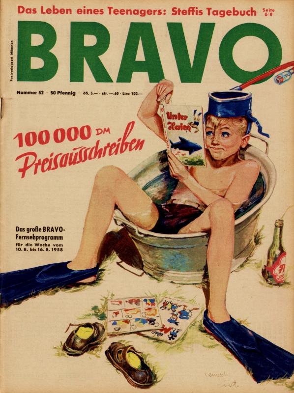 BRAVO Nr. 32 vom 05.08.1958 – Titelseite: dessin