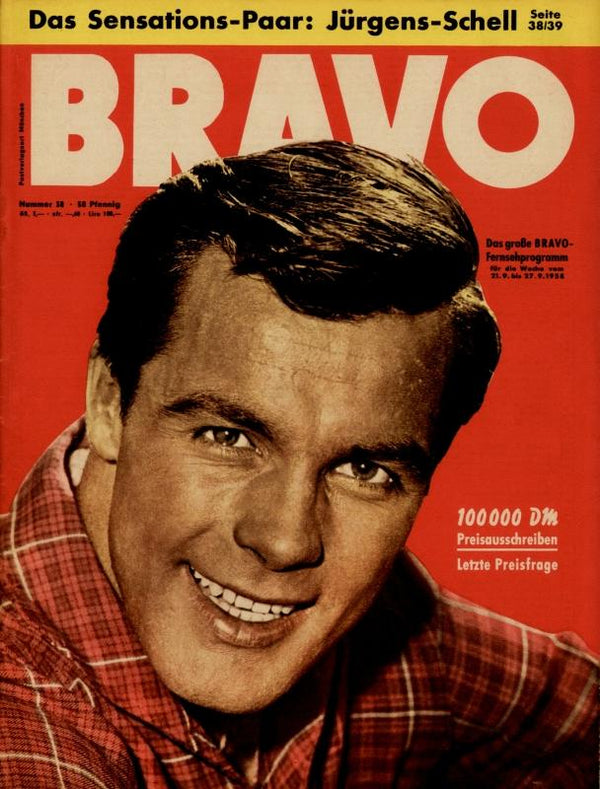 BRAVO Nr. 38 vom 16.09.1958 – Titelseite: Toni Sailer