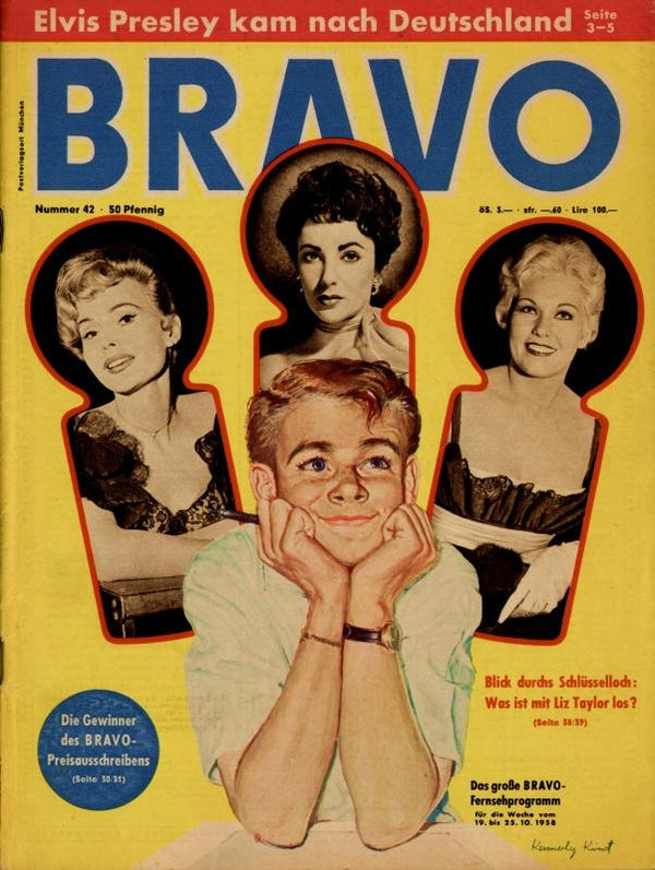 BRAVO Nr. 42 vom 14 octobre 1958 – Titelseite: Divers