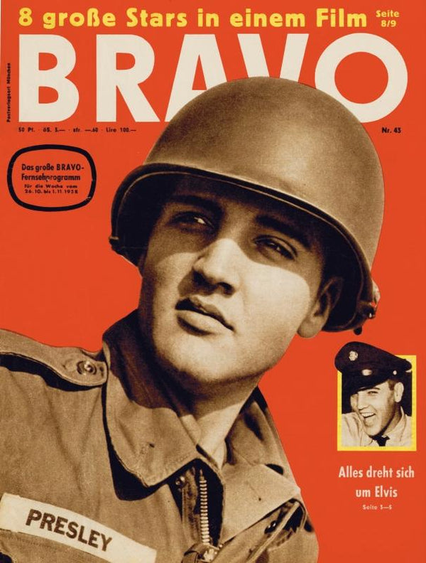 BRAVO Nr. 43 vom 21 octobre 1958 – Titelseite: Elvis Presley