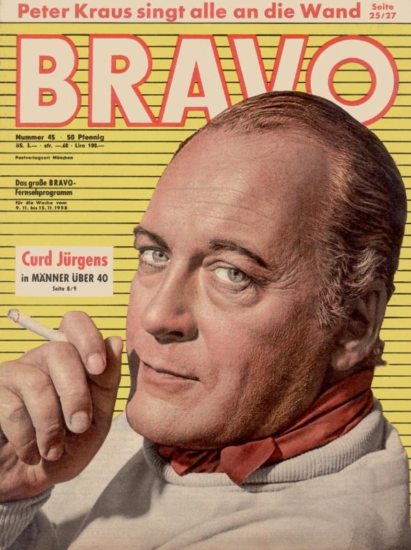 BRAVO Nr. 45 vom 04.11.1958 – Titelseite: Curd Jürgens