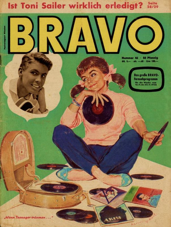 BRAVO Nr. 46 vom 11 novembre 1958 – Titelseite: dessin