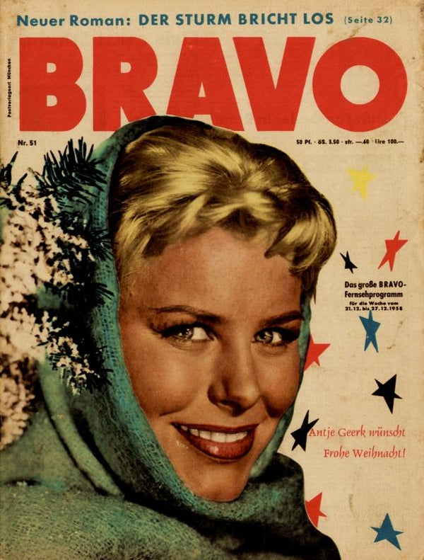 BRAVO Nr. 51 vom December 16, 1958 – Titelseite: Antje Geerk