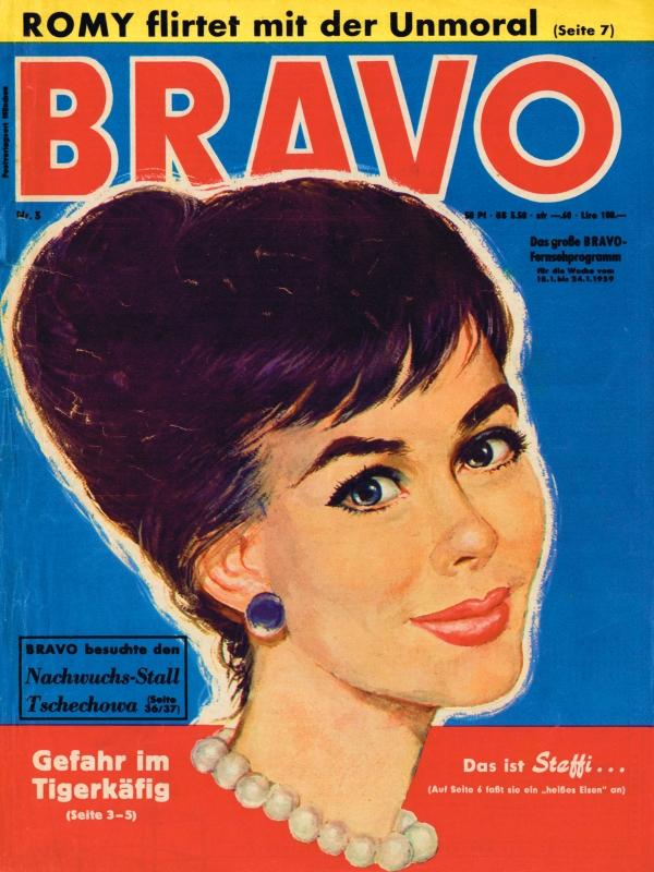 BRAVO Nr. 3 vom 13 janvier 1959 – Titelseite: Steffi