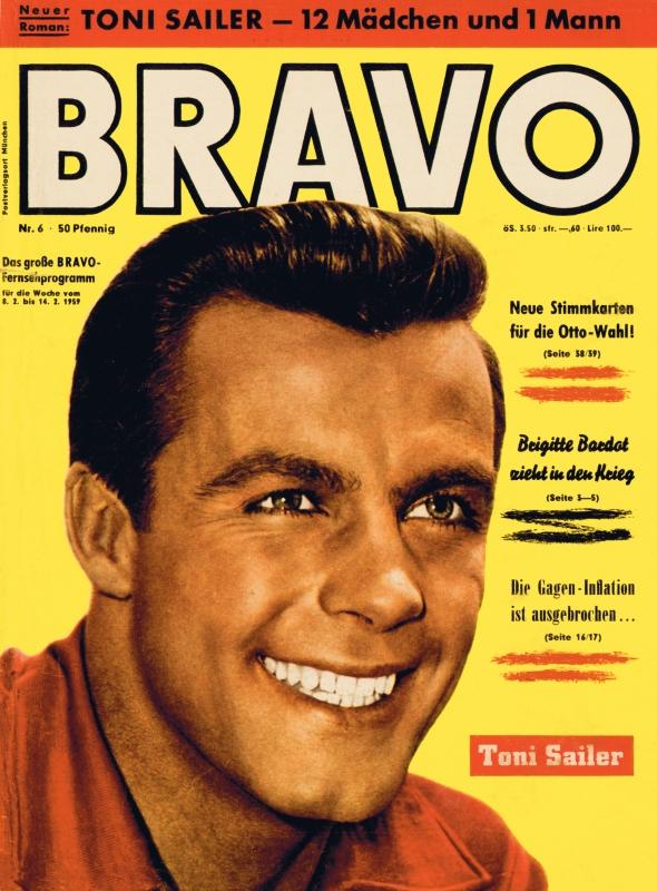 BRAVO Nr. 6 vom 03.02.1959 – Titelseite: Toni Sailer