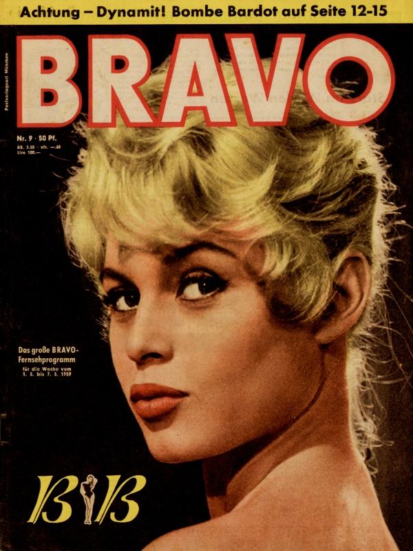 BRAVO Nr. 9 vom 24 février 1959 – Titelseite: Brigitte Bardot