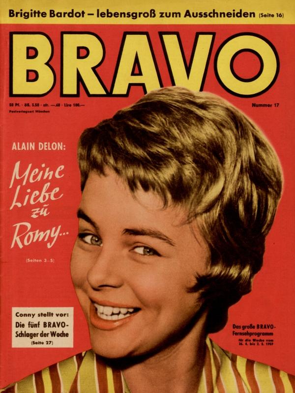 BRAVO Nr. 17 vom April 21, 1959 – Titelseite: Cornelia Froboess