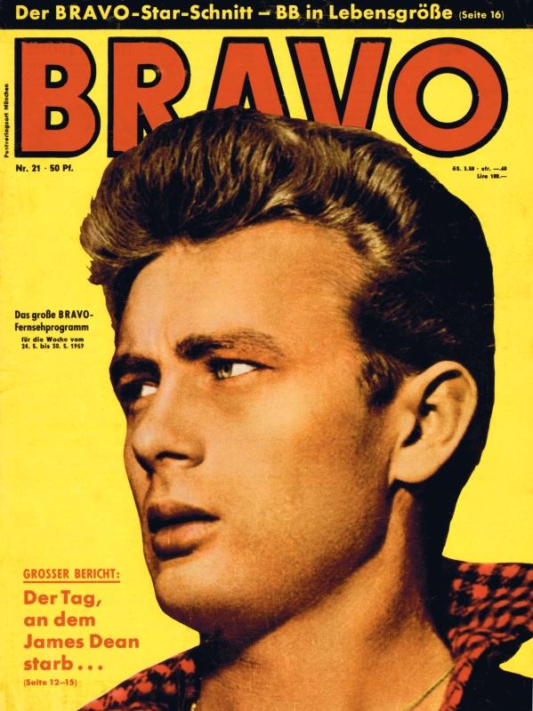 BRAVO Nr. 21 vom 19 mai 1959 – Titelseite: James Dean