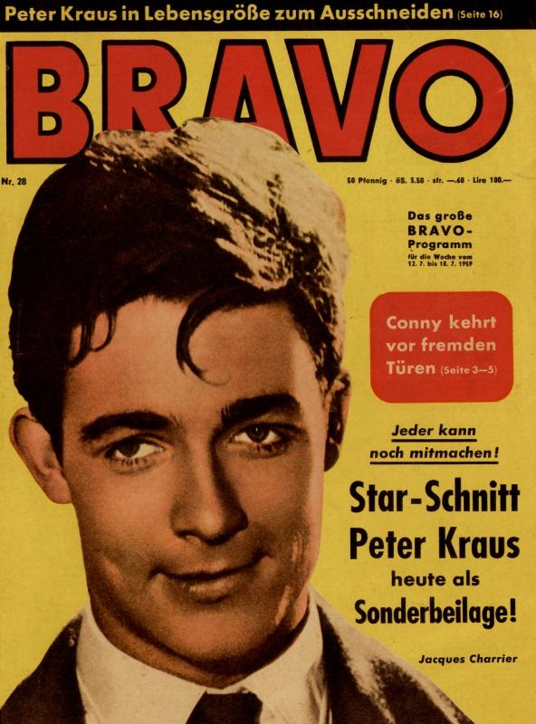 BRAVO Nr. 28 vom 7 juillet 1959 – Titelseite: Jacques Charrier