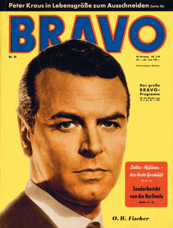 BRAVO Nr. 29 vom 14.07.1959 – Titelseite: O.W. Fischer