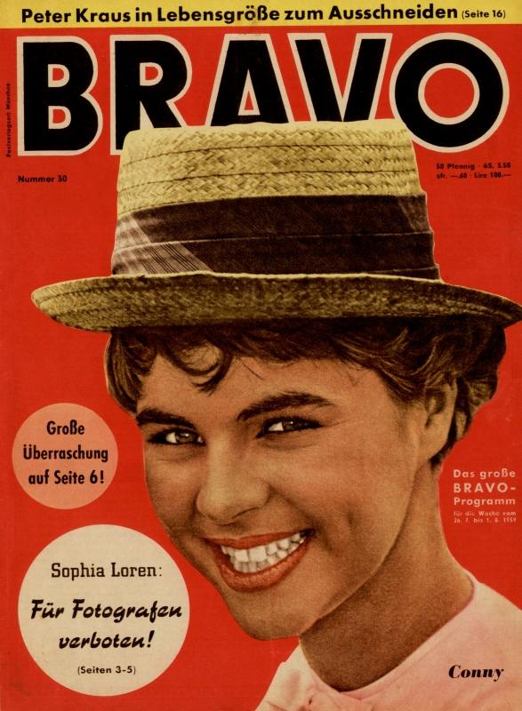 BRAVO Nr. 30 vom July 21, 1959 – Titelseite: Cornelia Froboess