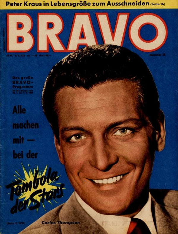 BRAVO Nr. 35 vom 25 août 1959 – Titelseite: Carlos Thompson