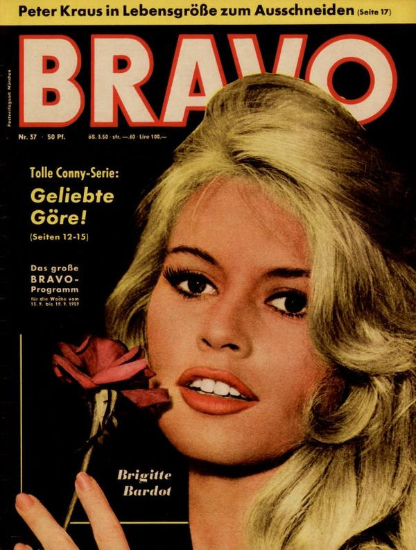 BRAVO Nr. 37 vom 8 septembre 1959 – Titelseite: Brigitte Bardot