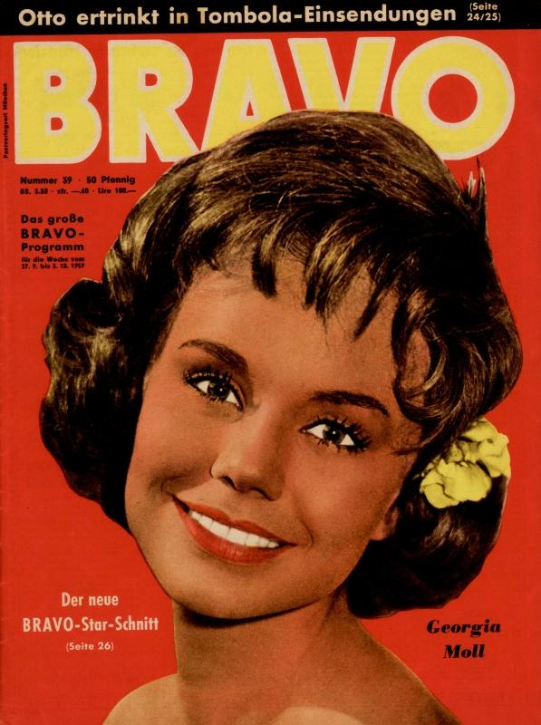 BRAVO Nr. 39 vom 22 septembre 1959 – Titelseite: Géorgie Moll