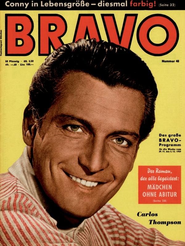 BRAVO Nr. 48 vom 24 novembre 1959 – Titelseite: Carlos Thompson