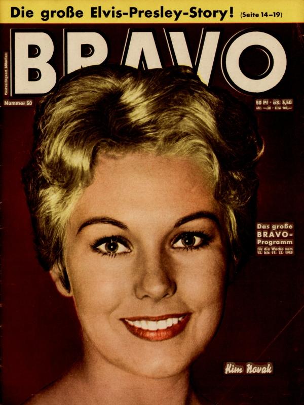 BRAVO Nr. 50 vom 8 décembre 1959 – Titelseite: Kim Novak
