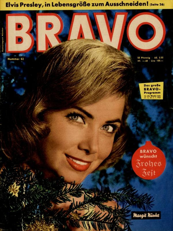 BRAVO Nr. 52 vom 22 décembre 1959 – Titelseite: Margit Nünke