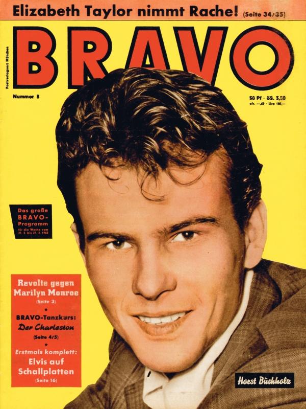 BRAVO Nr. 8 vom 16 février 1960 – Titelseite: Horst Buchholz